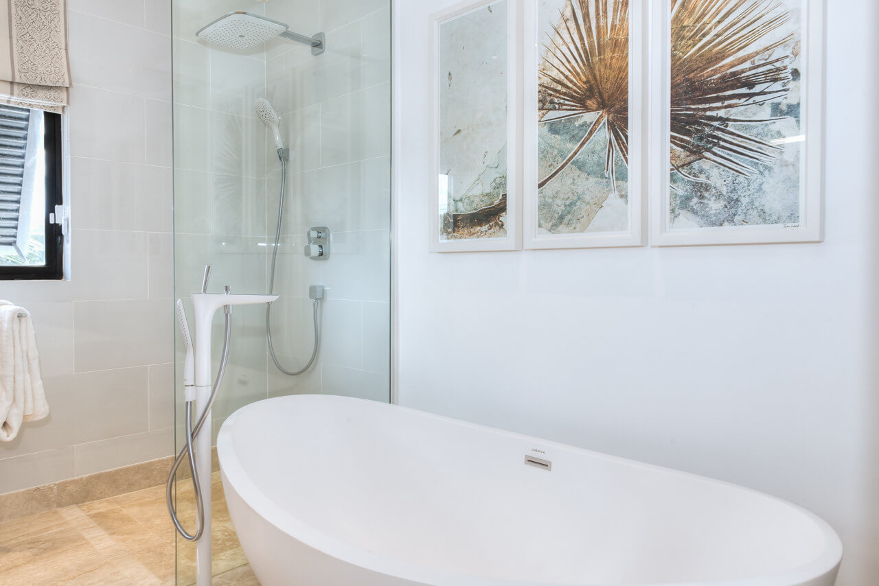 Mirador stand alone bath and shower