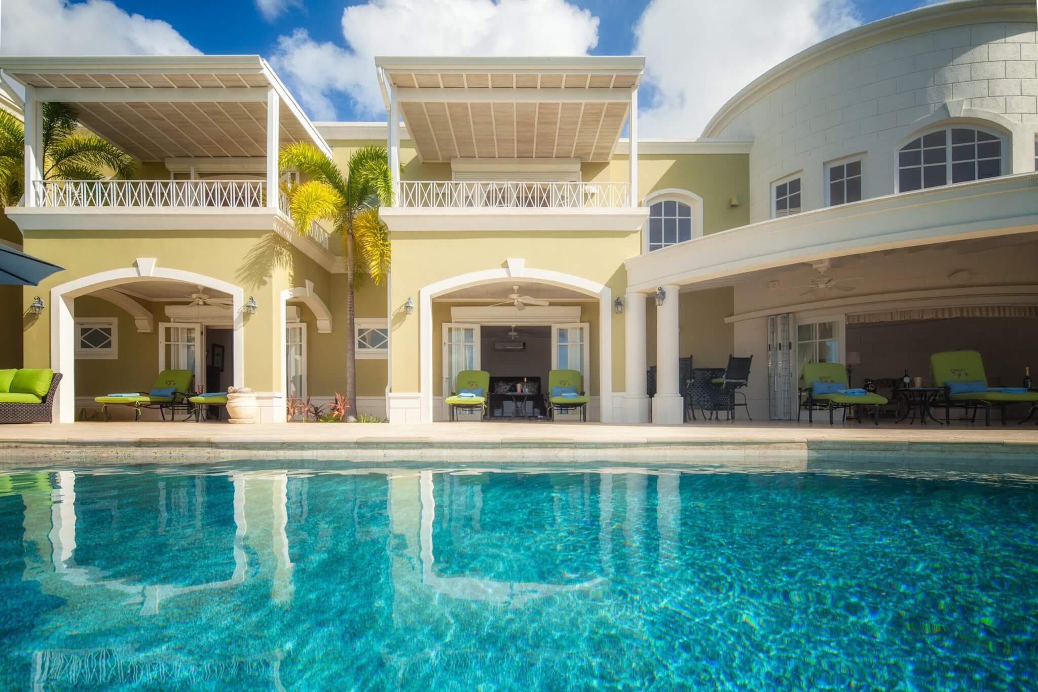 Monkey Hill at Sugar Hill wide view of villa from pool
